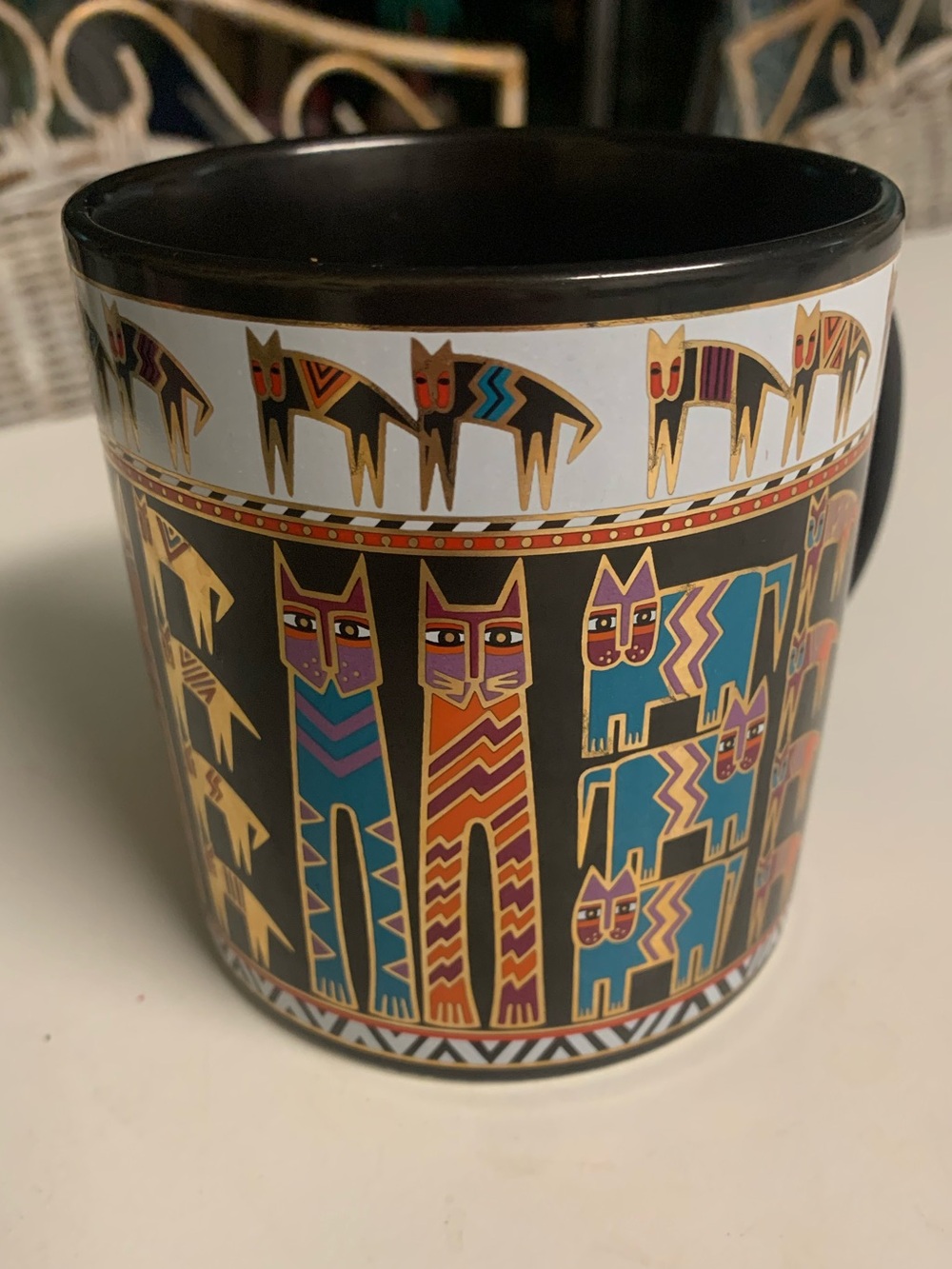 Laurel Burch "Egypticats" ceramic coffee mug